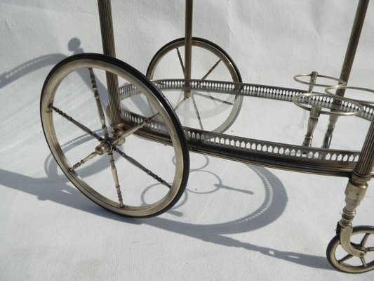 Mid-Century Neoclassical Silver Plated Trolley from Maison Jansen-AWL-784600