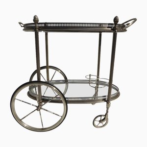 Mid-Century Neoclassical Silver Plated Trolley from Maison Jansen-AWL-784600