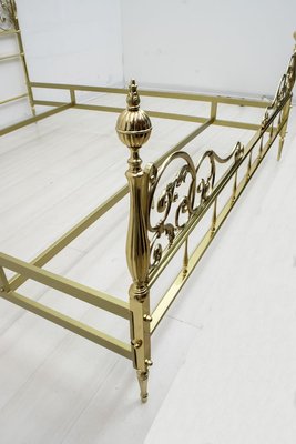 Mid-Century Neoclassical Style Italian Double Brass Daybed, 1960s-FER-729269