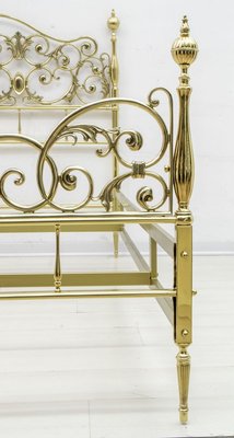 Mid-Century Neoclassical Style Italian Double Brass Daybed, 1960s-FER-729269