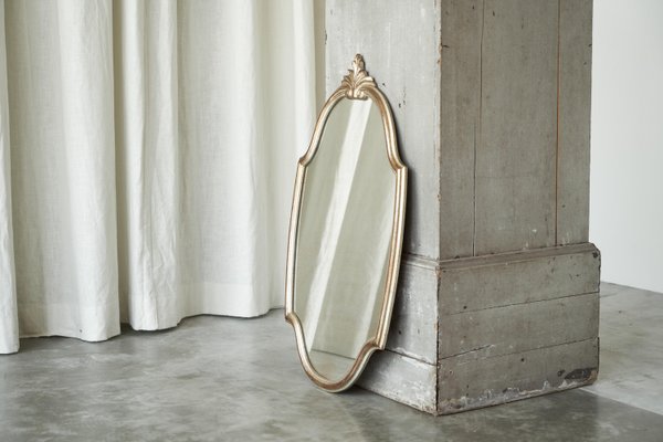 Mid-Century Neoclassical Wall Mirror in Wood, 1940s-FEW-2024204