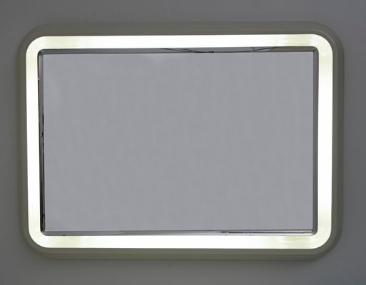 Mid-Century Neon Backlit Mirror, Italy, 1970s-FER-957220