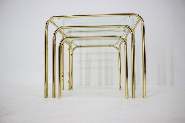 Mid-Century Nesting Tables, 1980s, Set of 3-TZ-1259864