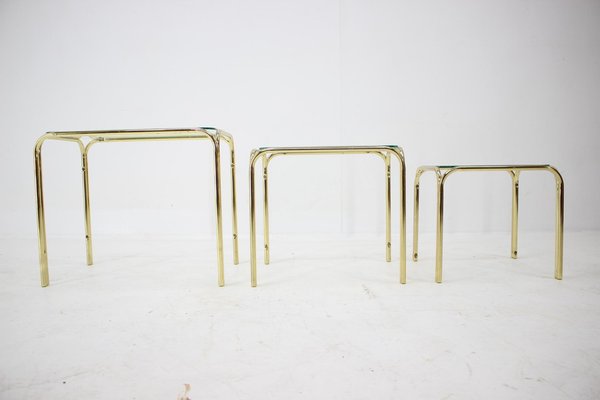 Mid-Century Nesting Tables, 1980s, Set of 3-TZ-1259864