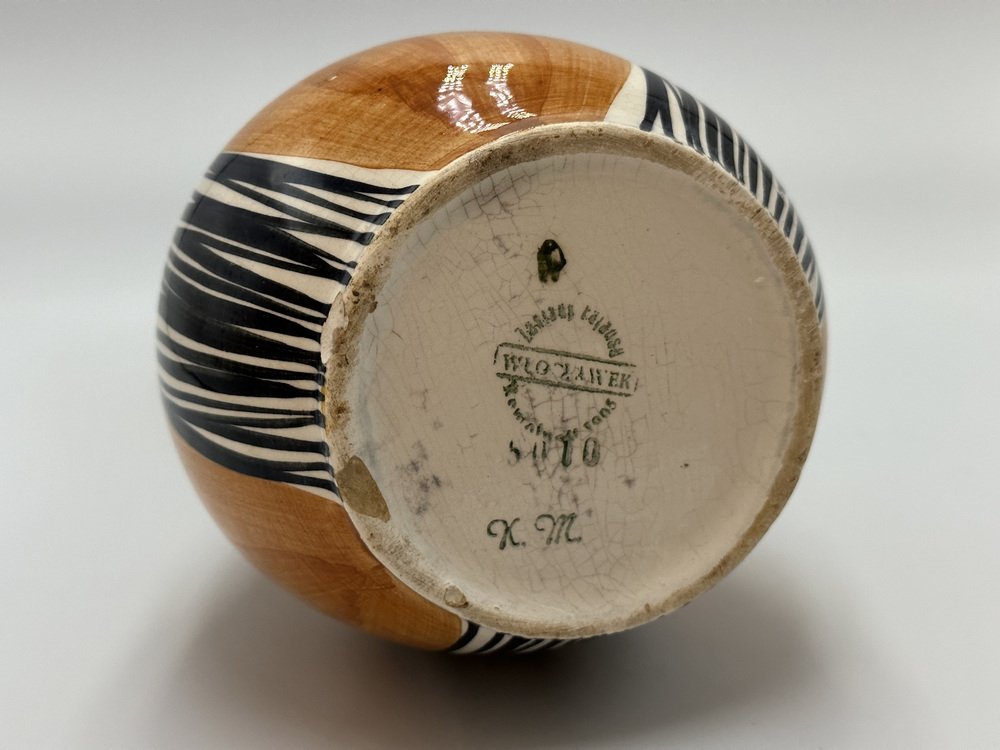 Mid-Century No 244 Faience Vase by Wit Płażewski, 1960s