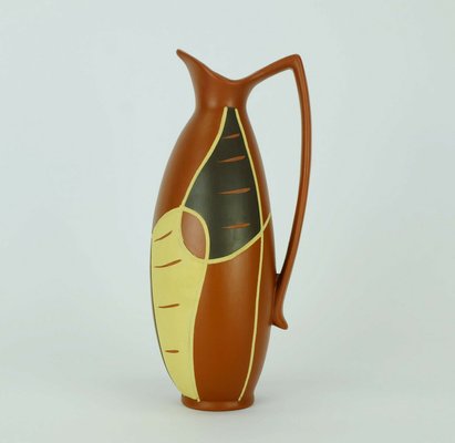 Mid-Century No. 320-20 Ceramic Vase with Scratch Decoration from Sawa, 1950s-FH-1098663