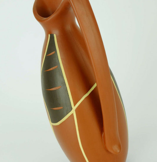 Mid-Century No. 320-20 Ceramic Vase with Scratch Decoration from Sawa, 1950s