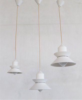 Mid-Century Nordic Style Metal and Glass Pendant Lamp from Glashütte Limburg, 1980s-VNE-1167461