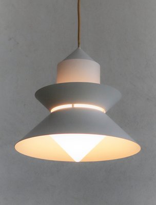 Mid-Century Nordic Style Metal and Glass Pendant Lamp from Glashütte Limburg, 1980s-VNE-1167461