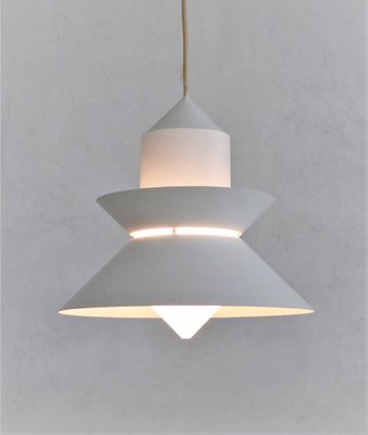 Mid-Century Nordic Style Metal and Glass Pendant Lamp from Glashütte Limburg, 1980s-VNE-1167461