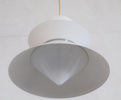 Mid-Century Nordic Style Metal and Glass Pendant Lamp from Glashütte Limburg, 1980s-VNE-1167467