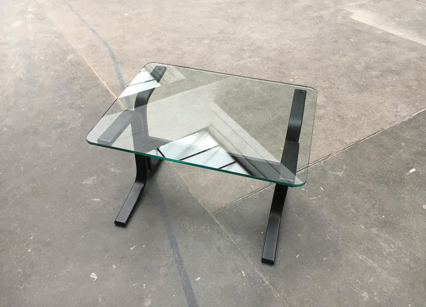 Mid-Century Norwegian Siesta Glass Side Table by Ingmar Relling for Westnofa