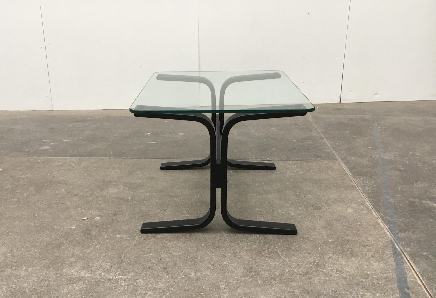 Mid-Century Norwegian Siesta Glass Side Table by Ingmar Relling for Westnofa-UAH-558862