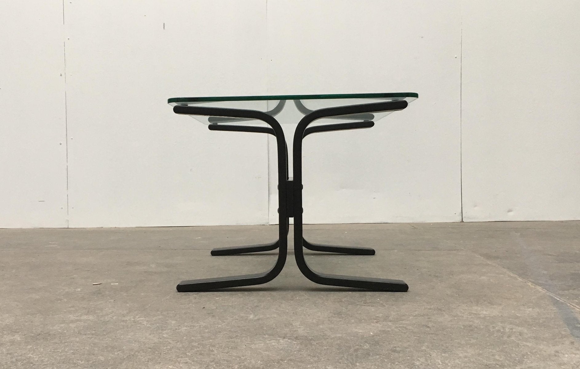 Mid-Century Norwegian Siesta Glass Side Table by Ingmar Relling for Westnofa