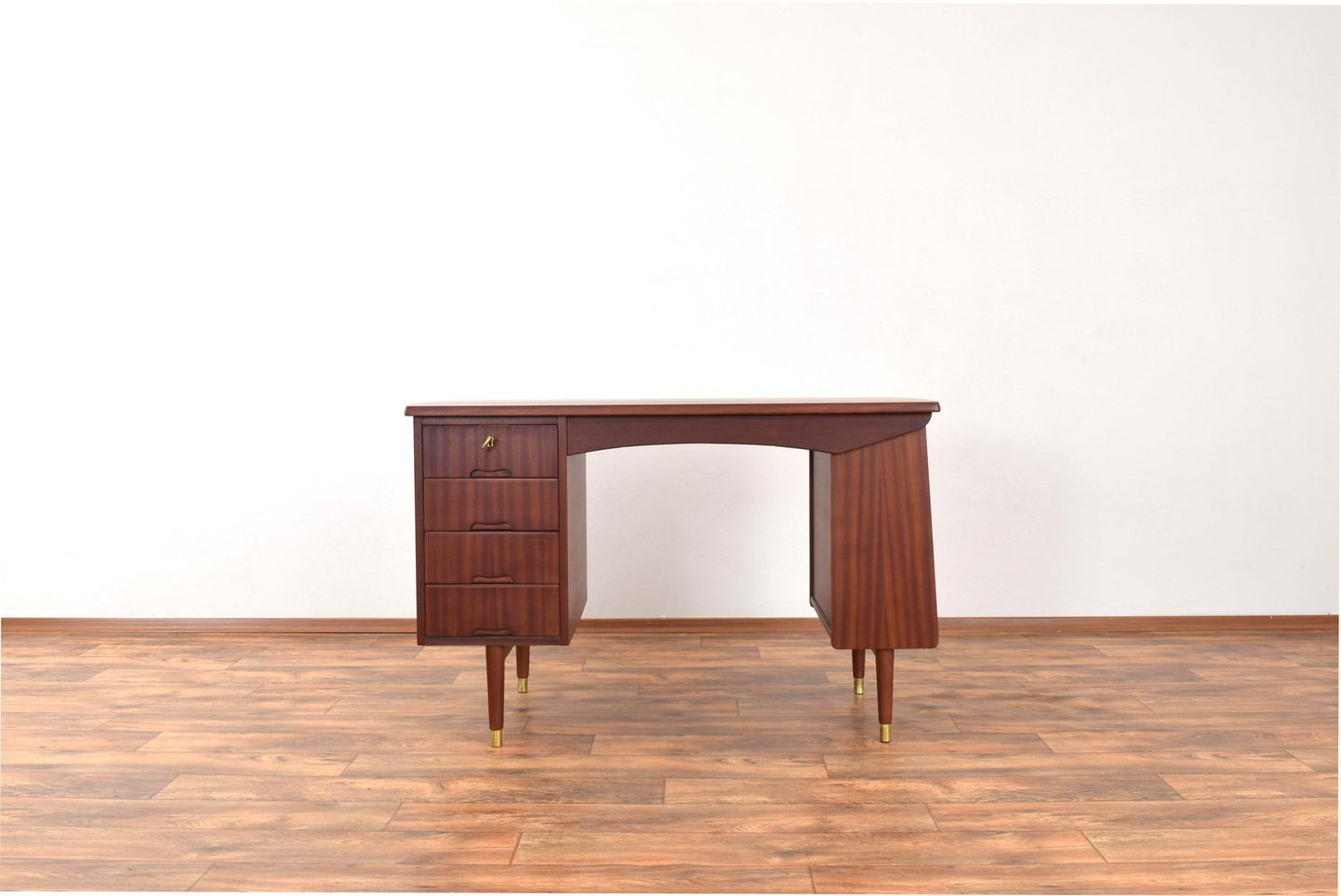 Mid-Century Norwegian Teak Desk Model 44 from Brødrene Jåtogs Møbelfabrikk, 1950s