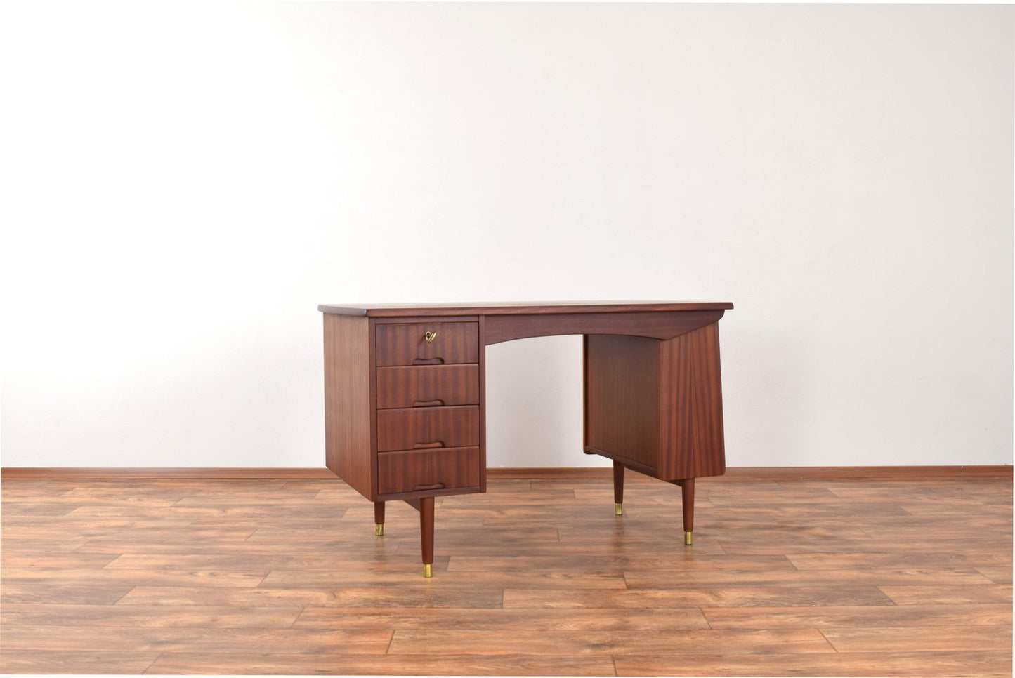 Mid-Century Norwegian Teak Desk Model 44 from Brødrene Jåtogs Møbelfabrikk, 1950s