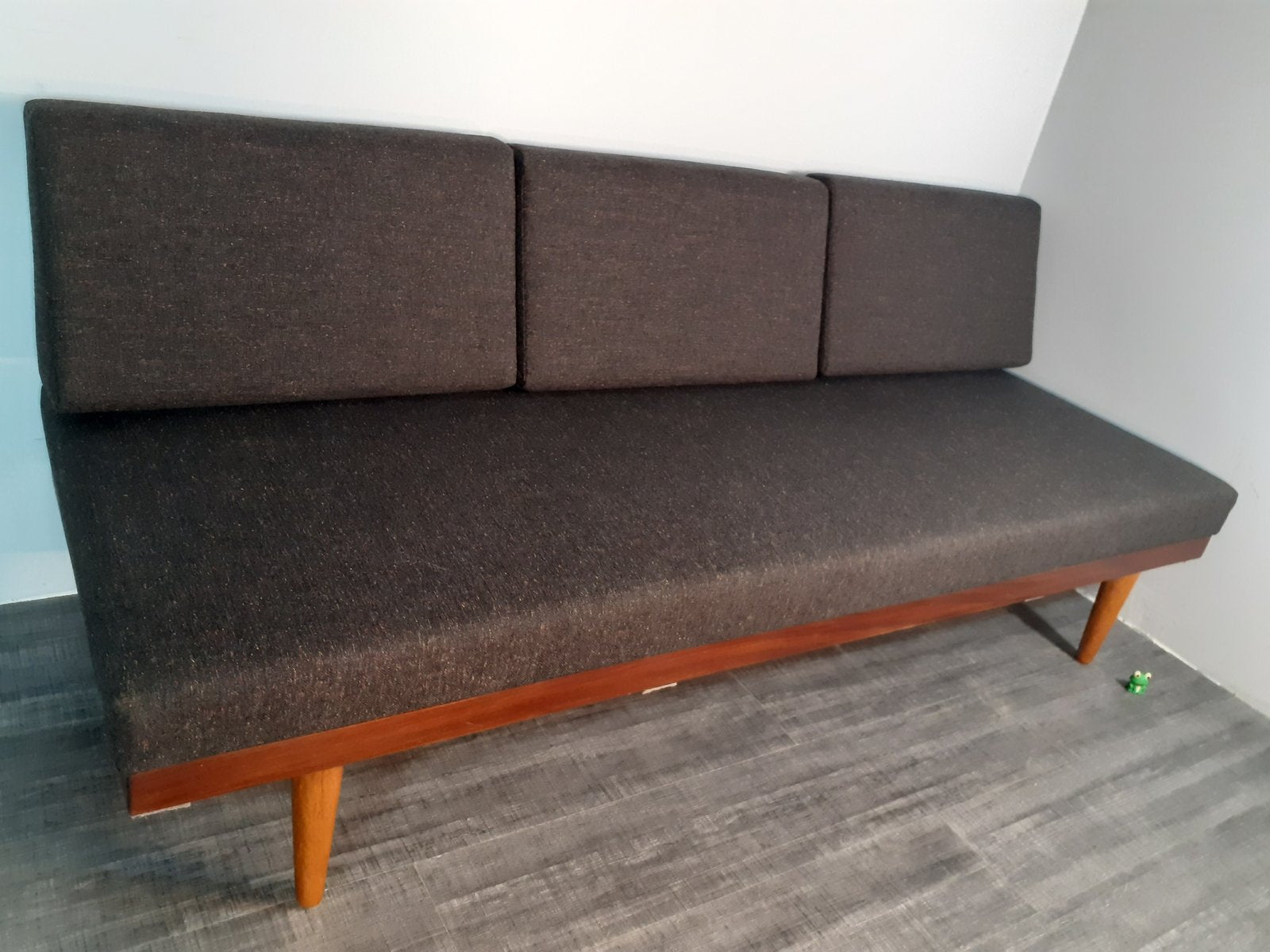 Mid-Century Norwegian Teak Ekornes Edition Svane Combina Daybed Sofa with Gray Fabric by Ingmar Relling for Ekornes, 1960s