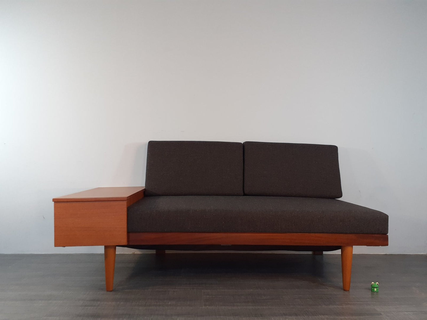 Mid-Century Norwegian Teak Svanette Sofa Daybed with Anthracite Fabric by Ingmar Rellling for Ekornes, 1960s