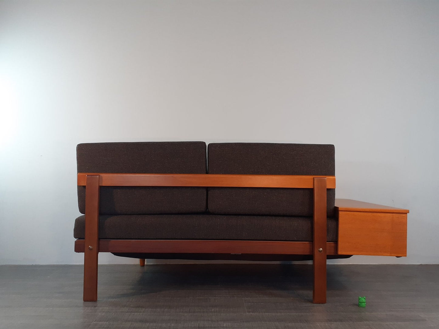 Mid-Century Norwegian Teak Svanette Sofa Daybed with Anthracite Fabric by Ingmar Rellling for Ekornes, 1960s