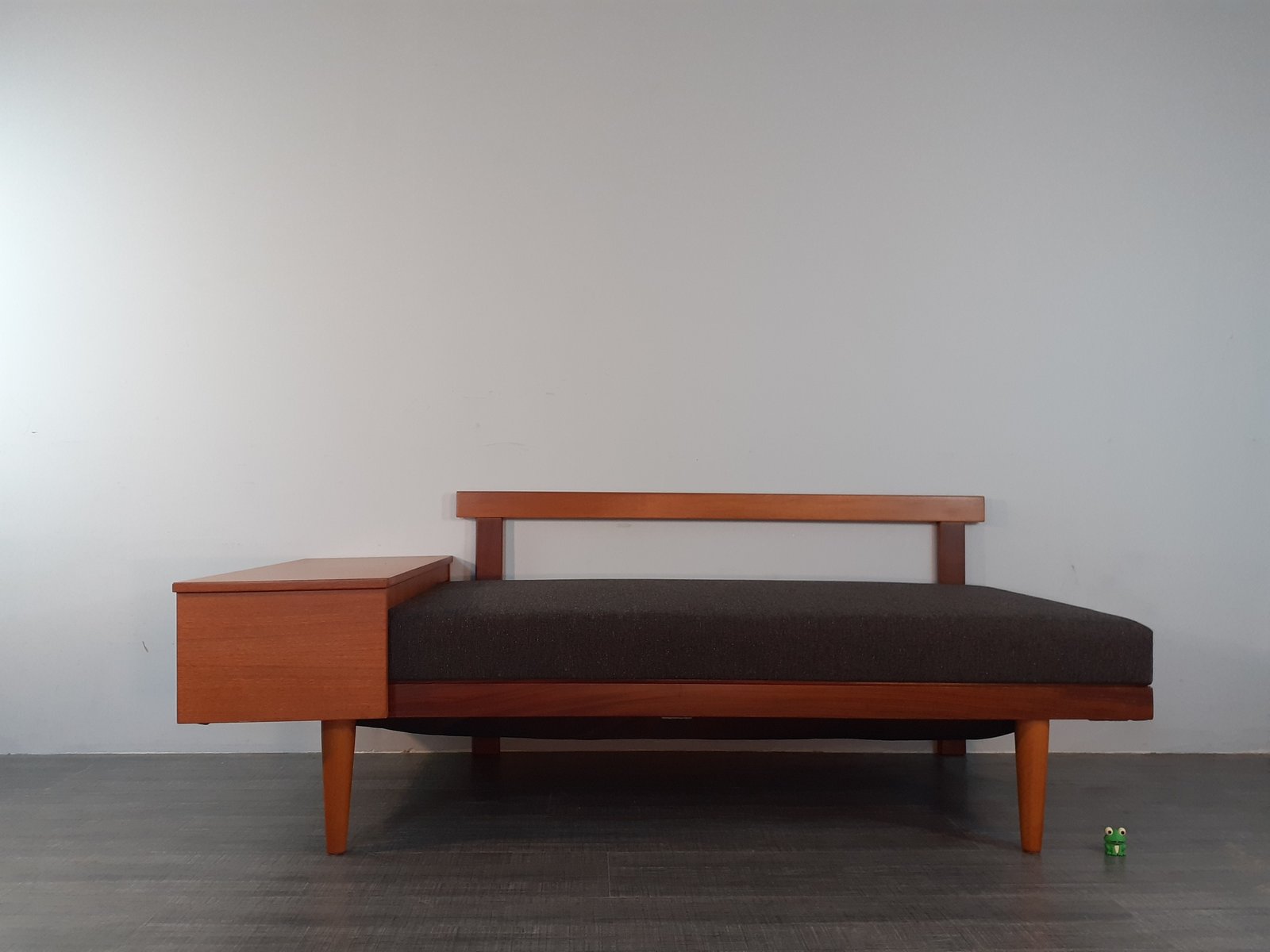 Mid-Century Norwegian Teak Svanette Sofa Daybed with Anthracite Fabric by Ingmar Rellling for Ekornes, 1960s