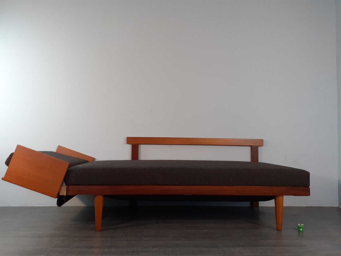 Mid-Century Norwegian Teak Svanette Sofa Daybed with Anthracite Fabric by Ingmar Rellling for Ekornes, 1960s