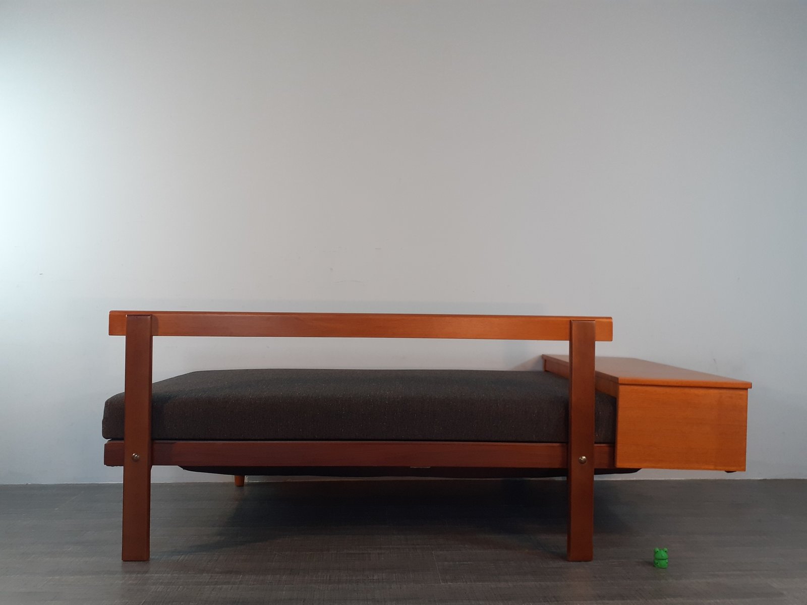 Mid-Century Norwegian Teak Svanette Sofa Daybed with Anthracite Fabric by Ingmar Rellling for Ekornes, 1960s