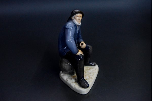 Mid-Century Nr. 1614 Fisherman Porcelain Figurine from Bing & Grondahl-BXB-717264