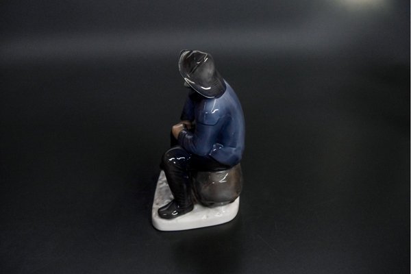 Mid-Century Nr. 1614 Fisherman Porcelain Figurine from Bing & Grondahl-BXB-717264