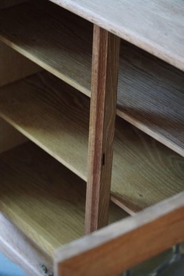 Mid-Century Oak and Glass Cabinet, 1950s-MXF-1374685