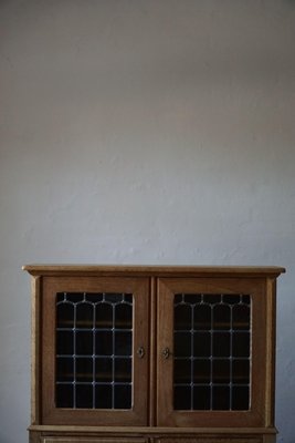 Mid-Century Oak and Glass Cabinet, 1950s-MXF-1374685