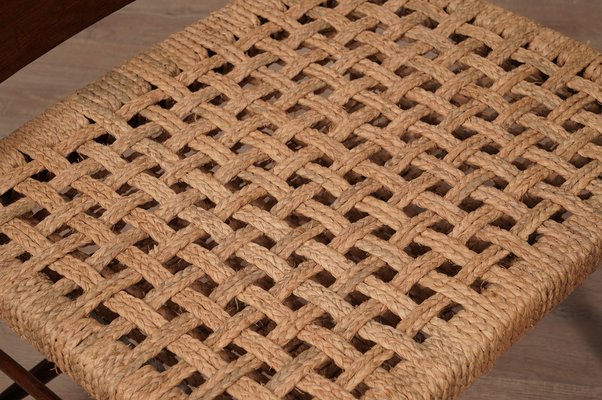 Mid-Century Oak and Straw Chairs, 1970s, Set of 2-UH-1799203