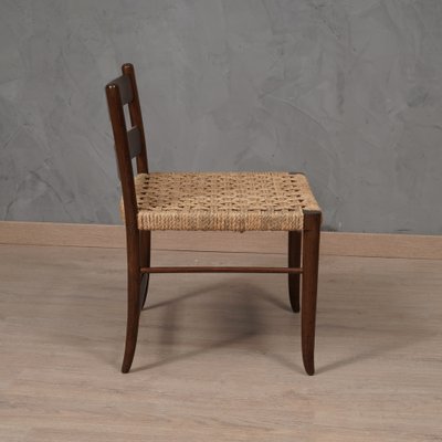 Mid-Century Oak and Straw Chairs, 1970s, Set of 2-UH-1799203