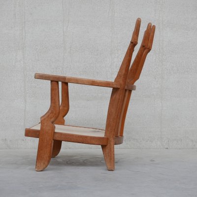 Mid-Century Oak Armchair by Guillerme Et Chambron-JRP-1077262