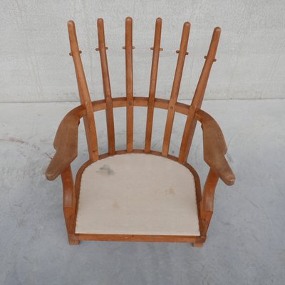 Mid-Century Oak Armchair by Guillerme Et Chambron-JRP-1077262