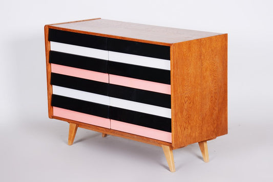 Mid-Century Oak Chest of Drawers attributed to Jiří Jiroutek for Interier Praha, 1950s