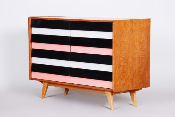 Mid-Century Oak Chest of Drawers attributed to Jiří Jiroutek for Interier Praha, 1950s-WHY-1777956