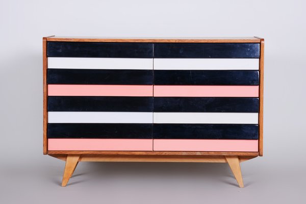 Mid-Century Oak Chest of Drawers attributed to Jiří Jiroutek for Interier Praha, 1950s-WHY-1777956