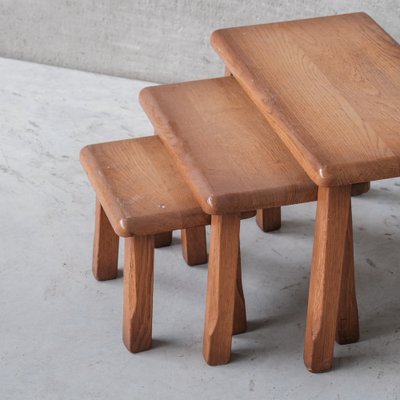 Mid-Century Oak Coffee Tables, Set of 3-JRP-1447709