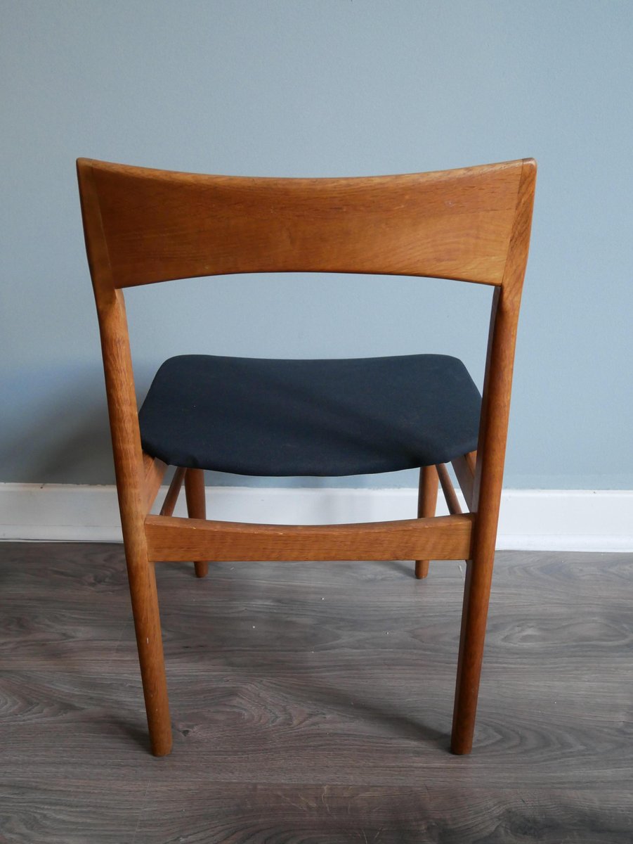 Mid-Century Oak Dining Chairs by Henning Kjærnulf for Vejle Mobelfabrik, Set of 6