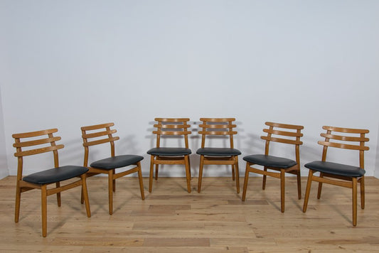 Mid-Century Oak Dining Chairs by Poul Volther for FDB Mobler, Denmark, 1960s, Set of 6