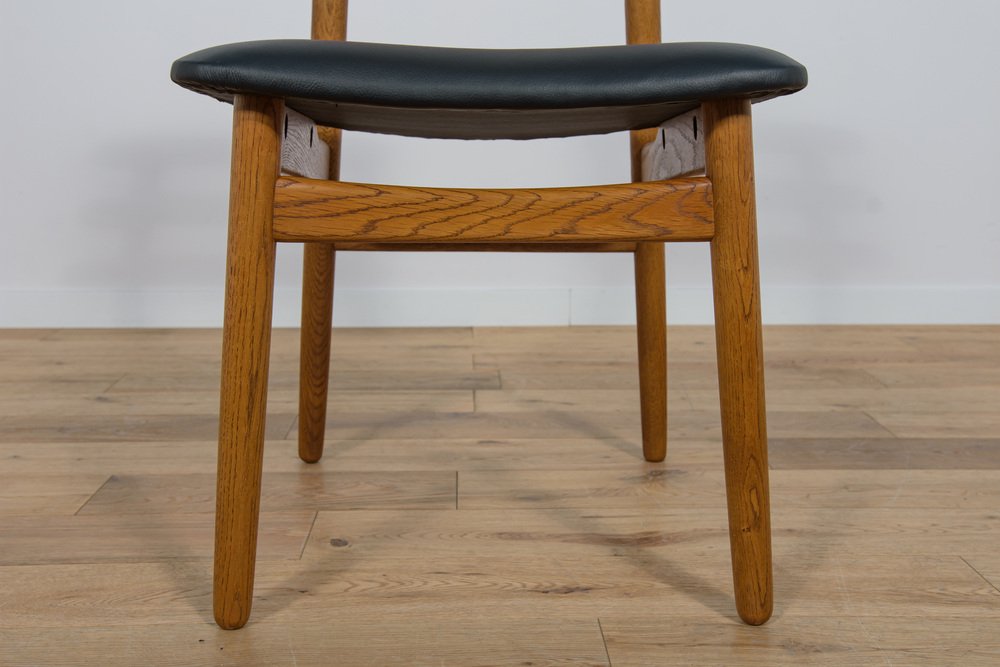 Mid-Century Oak Dining Chairs by Poul Volther for FDB Mobler, Denmark, 1960s, Set of 6