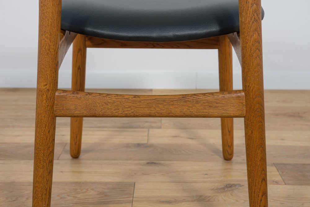 Mid-Century Oak Dining Chairs by Poul Volther for FDB Mobler, Denmark, 1960s, Set of 6