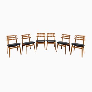 Mid-Century Oak Dining Chairs by Poul Volther for FDB Mobler, Denmark, 1960s, Set of 6-NIT-1735990