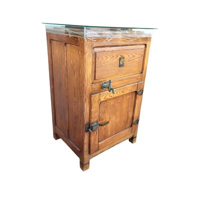 Mid-Century Oak Ice Cabinet by Nevers Pingüino-TCS-1397221