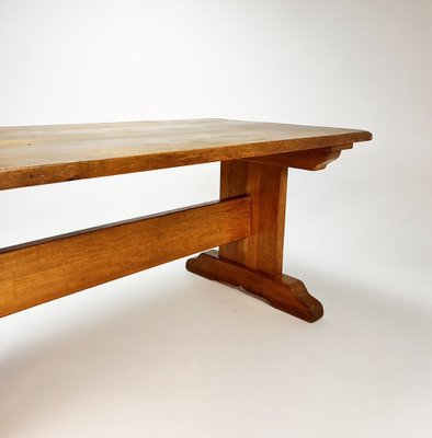 Mid-Century Oak Monastery Table, 1960s-RMX-1245028