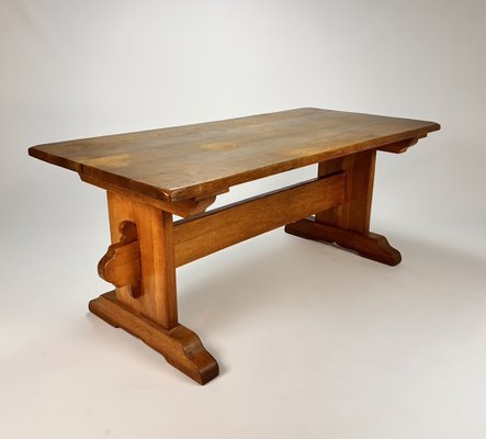 Mid-Century Oak Monastery Table, 1960s-RMX-1245028