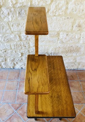 Mid-Century Oak Plant Stand, 1960s-OJT-1769058