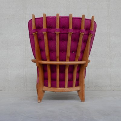 Mid-Century Oak Repos Armchair by Guillerme Et Chambron-JRP-1054394