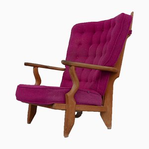 Mid-Century Oak Repos Armchair by Guillerme Et Chambron-JRP-1054394