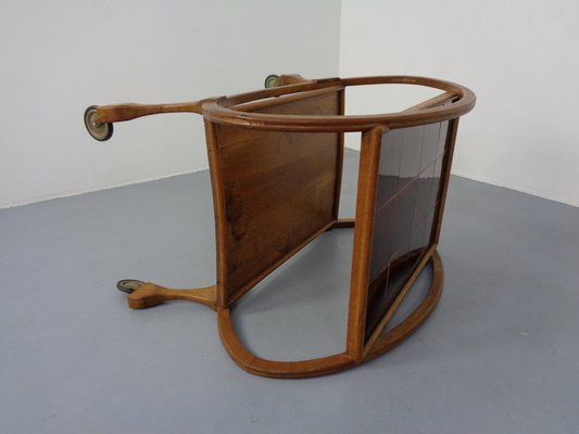 Mid-Century Oak Serving Cart, 1940s-RDW-1341962